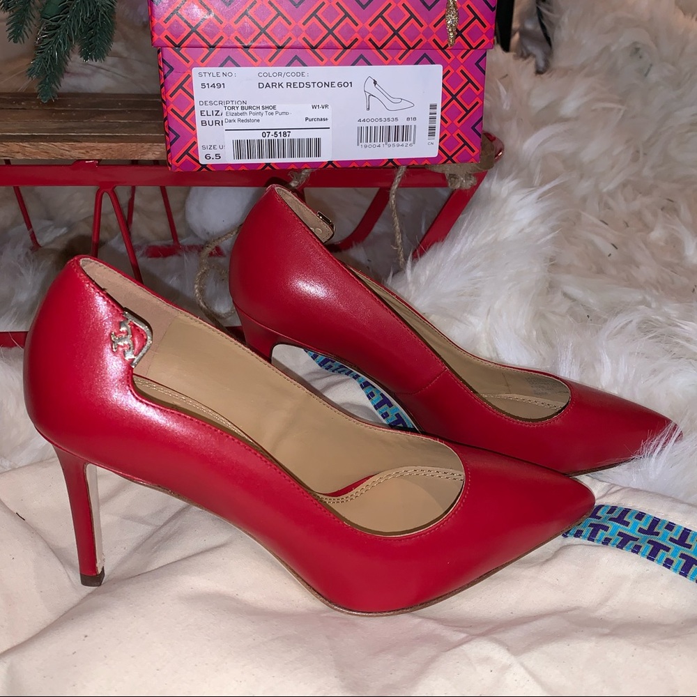 Tory Burch Red Leather pump